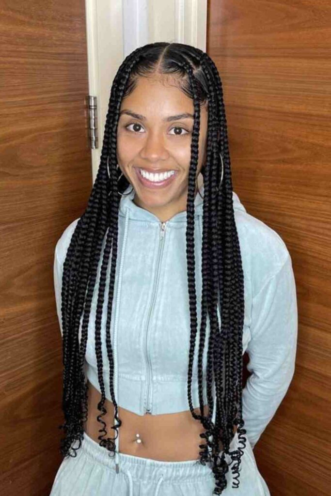 Large Box Braids With Extra Length